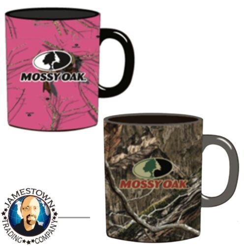 2- His/Her's Mossy Oak Pink Camouflage/Camo Coffee Tea  Mug NEW Country gift! - £11.98 GBP