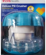 CVS Health DELUXE PILL CRUSHER EASY GRIP PILL BOX MEDICINE MEDICATION CASE - $6.79 CAD