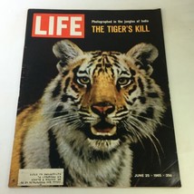 VTG Life Magazine June 25 1965 - The Tiger&#39;s Kill Photographed in India - £10.43 GBP