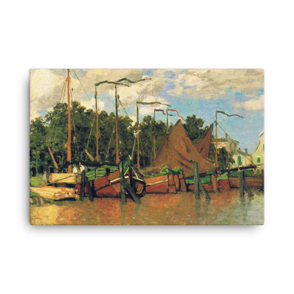 Primary image for Claude Monet Boats at Rouen, 1872.jpeg Canvas Print