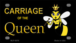 Carriage Of Queen Bee Novelty Mini Metal License Plate Tag - £11.75 GBP