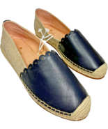 Kate Spade New York Gwendolyn Navy/Cream Espadrille Flat K24/155 size 10... - $56.00