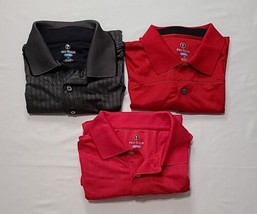 Pro Tour Cool Play Golf Polo Shirt Mens Sz M Lot Of 3 Embroidered Logo - $34.53