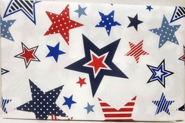 Eco Vinyl Peva Kitchen Tablecloth,52&quot;x70&quot; Oblong,Patriotic Usa Colors Stars,Kane - £11.09 GBP