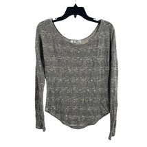 LAMade Grey Space Dye Round Neck Sweater Estimated Small - £14.39 GBP