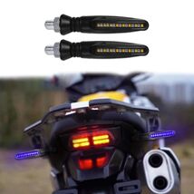 Lecctso 2PCS LED Motorcycle Running Brake Lights 12V Flowing Signal Blue - €8,13 EUR Lecctso 2PCS LED Motorcycle Running Brake Lights 12V Flowing Signal Blue - €8,13 EUR