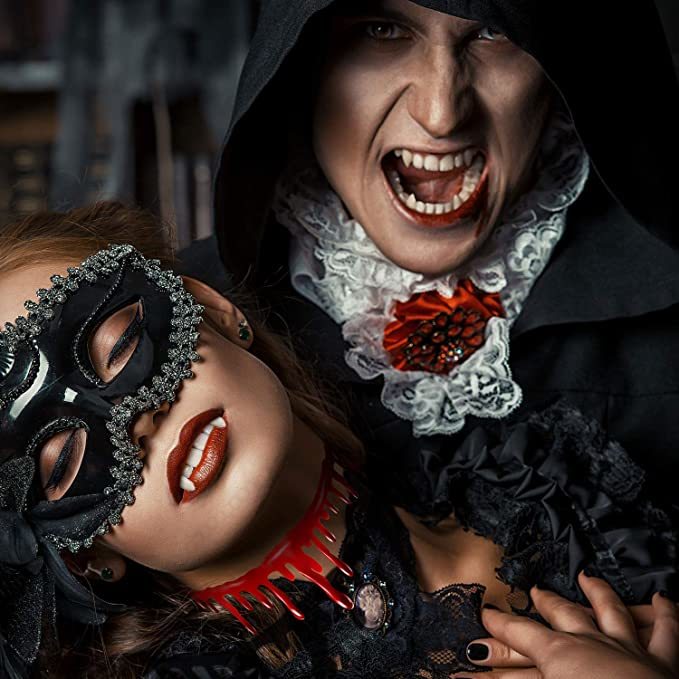 Elliz Clothing's Blood Choker Halloween Gothic Dripping Blood Illusion Necklace  Item image 4
