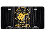Mercury Inspired Art Gold on Mesh FLAT Aluminum Novelty Auto License Tag... - £14.07 GBP