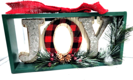 Christmas Home Decor Wooden Blocks Spell JOY Rustic cabin farm house - $11.00