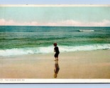 Child On Beach The Ocean and Me Detroit Publishing UNP DB Postcard L16 - $4.90