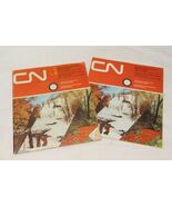 2 CN Canadian National Railways Time Table 1967 1968 Grand Trunk Railway - $23.33 CAD