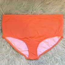 Lands End Bikini Swimsuit Bottoms Plus Size 16 Papaya Orange Control Top... - £26.62 GBP