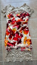 Karyn Miran Flowers Midi Dress Size 8 - £53.49 GBP
