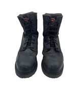 Red Wing Irish Setter Boots Mens Logger 8&quot; Work Black Steel Toe Sz 10 83836 - $70.00