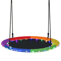 40 Inches Saucer Tree Swing for Kids and Adults-Multicolor - Color: Mult... - $102.01
