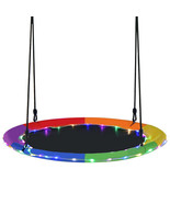 40 Inches Saucer Tree Swing for Kids and Adults-Multicolor - Color: Mult... - £80.34 GBP