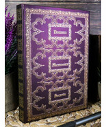 Dreams Memories Secrets Floral Scroll Art Embossed Blank Page Journal Book - $19.99