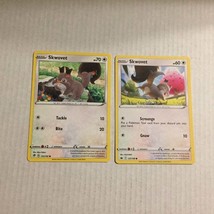 Pokemon 2020 Skwovet 151/192 &amp; 2021 Skwovet 127/198 Cards - £2.21 GBP