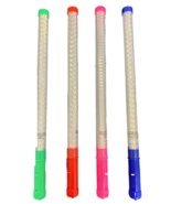 4 Pieces 18&quot; CHECKERED CLEAR RAINBOW LIGHT UP FLASHING STICKS  wand toy ... - $19.46 CAD