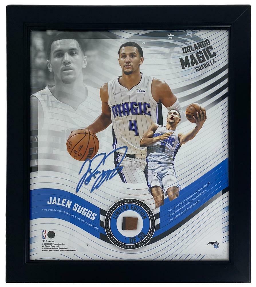 JALEN SUGGS Magic Framed 15&quot; x 17&quot; Game Used Basketball Collage LE 1/50 - $295.00