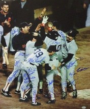 Oil Can Boyd signed Boston Red Sox 16x20 Color Photo 1986 AL Champs w/ 19 Signat - $159.00