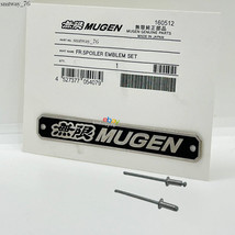 Jdm Style Aluminum Metal Mugen Emblem Set For Front Spoiler Lips Free Shipping - £25.77 GBP