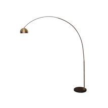 LeisureMod Arco Mid-Century Modern Arched Floor Lamp 75.6&quot; Height with B... - £223.56 GBP
