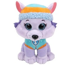 Ty Beanie Boos Paw Patrol Everest Husky Dog Plush 6&quot; Stuffed Toy Puppy M... - $23.44