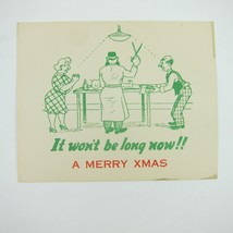 Christmas Card Comic Humor Baby Boy Circumcision Won&#39;t Be Long Risque Vi... - £7.50 GBP