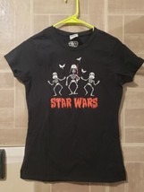 Star Wars Womens Shirt Size XS Halloween Skeleton Black Darth Vader  - £9.61 GBP