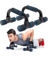 2x Push Up Bars Press Ups Handles Stand Home Gym Exercise Workout Foam B... - $255.34 MXN