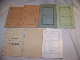 Lot 7 1842-1849 Antique Hamilton College Catalog Student Yearbook Clinton Ny - £39.56 GBP