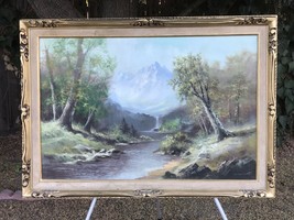 LUPE CHOWN Original Oil on Canvas Landscape MidCentury Modern Vintage Signed Art - £462.24 GBP