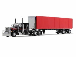 Peterbilt 379 with 63" Flat Top Sleeper and 53' Utility Roll Tarp Spread-Axle Tr - $3,643.12 MXN