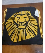 The Lion King Broadway Musical Disney VIP Drawstring Cinch Bag Tote Back... - $4.95