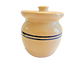 Crock Marshalll Pottery Stoneware Small w/ Lid Brian Miller Marshall Texas TX - £21.56 GBP