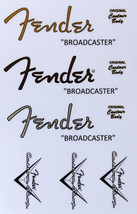 33 - Fender Broadcaster Headstock Logo STICKER tricolor - $6.00