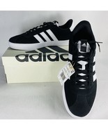 New!  Men’s Size 12 Adidas VL Court 3.0 Black White Skateboarding ID6278 - $62.99