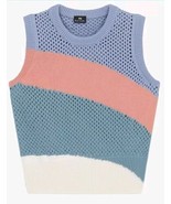 New With Tags Paul Smith Knit Sweater Vest Sz S Multicolor Organic Cotto... - £59.12 GBP