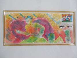 PETER MAX Original First Day of Issue Envelope Orig Painting Drawing Rar... - $18,211.65 MXN