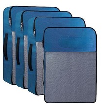 4 Set Packing Cubes Travel Luggage Packing Clothes And Undergarment Organizer Ba - £20.10 GBP