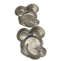 Vintage Wilton Metal Disney Mickey Mouse 2pk Cake Pan 2105 7070 Preowned - £21.95 GBP