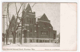First M E Church Winnebago Minnesota 1910c postcard - $4.46