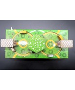 Vtg Tin Litho Windup Toy Cars Buses Double Roundabout w/ Tunnel - €64,83 EUR