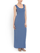 NWoT Anthropologie Bailey 44 Rainbow Fish Blue Striped Jersey Maxi Dress S $173 - £23.18 GBP