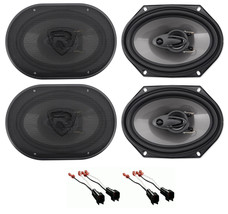 Rockville 6x8" Front+Rear Speaker Replacement For 1999-04 Ford F-250/350/450/550 - £126.93 GBP