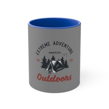11oz Personalized Accent Mug in Pink/White - Perfect for Adventurers and Outdoor - $22.66