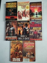 Lot of 8 Misc Paperback Westerns Various Authors Lamour Coldsmith Svee Swarthout - £16.41 GBP