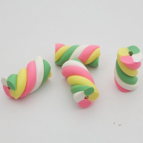 Bluemoona 20 PCS - Mixed Marshmallow DIY Retorcido Polymer Clay Fimo Art Cane 20