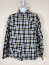 Cotton On Vintage Re-Mastered Men Size XL Gray Plaid Button Up Shirt Woven - £4.93 GBP